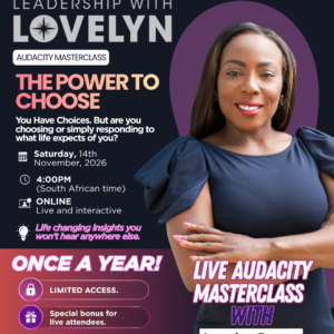 Audacity Masterclass - You Have The Power To Choose